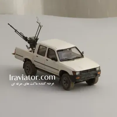خرید ماکت ماکت ماشین دست‌ساز تویوتا هایلوکس پیکاپ با ضدهوایی مقیاس 1/35 - مقیاس 1:35 - برند Exclusive