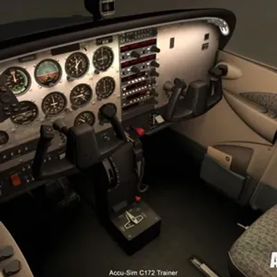 خرید ماکت هواپیما سسنا 172 A2A Accu-sim C172 Trainer مخصوص شبیه ساز P3Dv4 - مقیاس 1:1 - برند Software