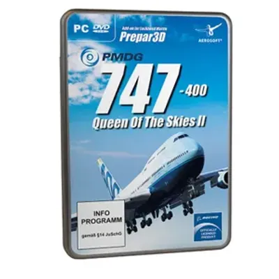 خرید ماکت افزونه بوئینگ 747-400 V3 برند پی ام دی جی برای شبیه ساز پرواز P3Dv4 - مقیاس Digital - برند Software